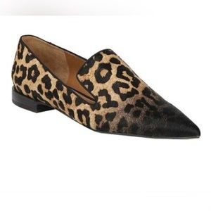 Franco Sarto Lany ombré leopard print calf hair flat size 10 (runs small)
